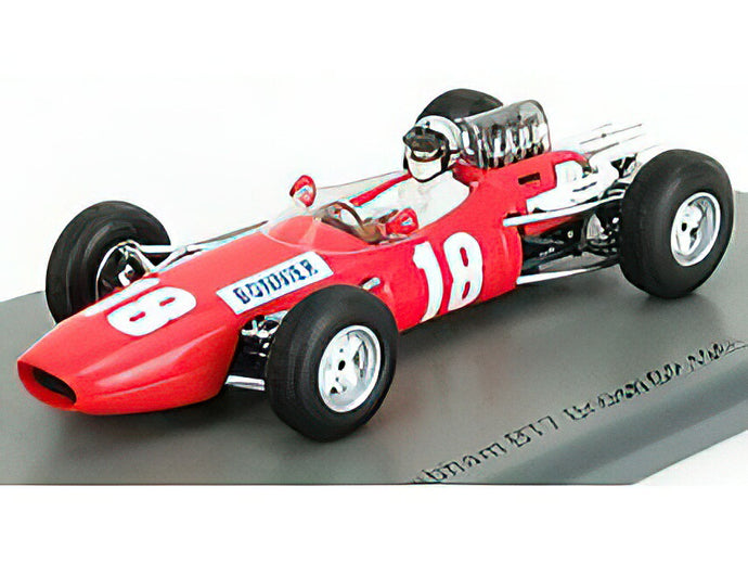 BRABHAM F1 BT7 N 18 BRITISH GP 1966 J.BONNIER - RED WHITE  /SPARK  1/43 ミニカー