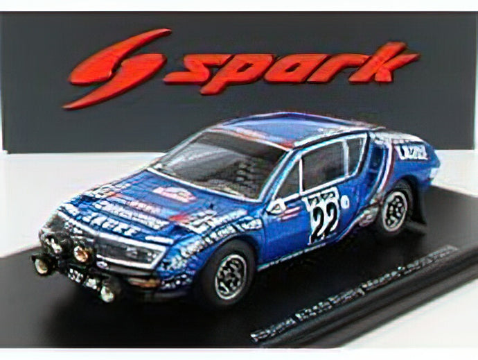 RENAULT - ALPINE A310 N 22 RALLY MONTECARLO 1976 J.HENRY - M.GELIN - BLUE MET BLACK /Sparkスパーク 1/43 ミニカー