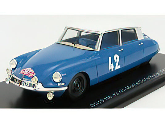 CITROEN - DS19 N 42 4th RALLY MONTECARLO 1963 L.BIANCHI - J.C.OGIER - BLUE WHITE  /SPARK  1/43 ミニカー