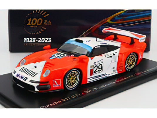 PORSCHEポルシェ 911 GT1 3.2L TURBO TEAM SOCIETE JB N 29 24h LE MANS 1997 A.FERTE - J.VON GARTZEN - O.THEVENIN - RED WHITE /Sparkスパーク 1/43 ミニカー
