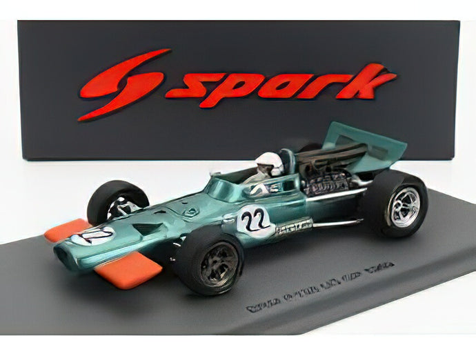 BRM - F1 P138 N 22 USA GP 1969 GEORGE EATON - GREEN YELLOW /Spark 1/43ミニカー