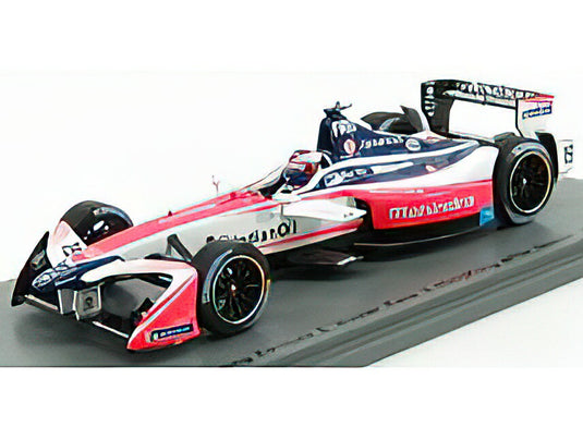 MAHINDRA - FORMULA-E M3 ELECTRO TEAM MAHINDRA RACING N 19 WINNER HONG KONG GP 2017-2018 F.ROSENQVIST - WHITE RED  /SPARK  1/43 ミニカー