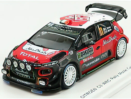CITROEN - C3 WRC TEAM CITROEN TOTAL ABU DHABI WRT N 11 RALLY MONTECARLO 2018 C.BREEN - S.MARTIN - RED WHITE  /SPARK  1/43 ミニカー