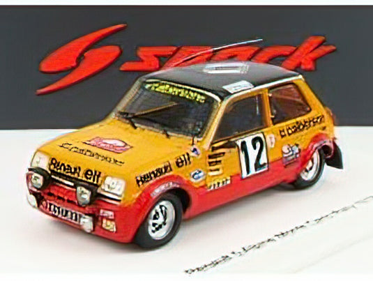 RENAULT - R5 ALPINE Gr.2 N 12 3rd RALLY MONTECARLO 1978 G.FREQUELIN - J.DELAVAL - YELLOW RED BLACK /Sparkスパーク 1/43 ミニカー