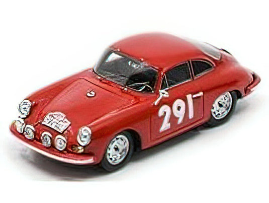 【予約】PORSCHEポルシェ356B T6 CARRERA 2 GT N 291 RALLY MONTECARLO 1963 H.J.WALTER - E.STOCK - RED /SPARK 1/43 ミニカー