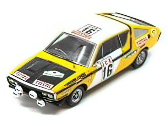 【予約】8月以降発売予定RENAULT - R17 N 16 RALLY DU MAROC 1976 J.PRIVE - TILBER - YELLOW WHITE BLACK /SPARK 1/43 ミニカー