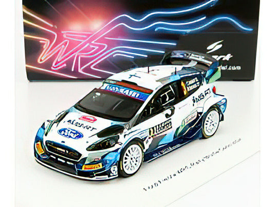 FORD ENGLAND - FIESTA WRT TEAM WRCM SPORT N 3 RALLY MONTECARLO 2021 T.SUNINEN - M.MARKKULA - WHITE BLUE GREEN  /SPARK  1/43 ミニカー