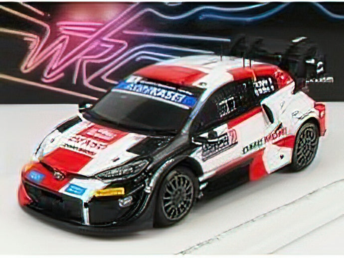 TOYOTA - YARIS GR RALLY1 TEAM TOYOTA GAZOO RACING WRT N 1 2nd RALLY MONTECARLO 2022 S.OGIER - B.VEILLAS - WHITE RED BLACK /Sparkスパーク 1/43 ミニカー