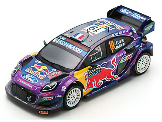 【予約】12月以降発売予定FORD ENGLAND - PUMA RALLY1 RED BULL TEAM FORD WORLD RALLY M-SPORT N 19 WINNER RALLY MONTECARLO 2022 S.LOEB - I.GALMICHE - PURPLE YELLOW RED /Spark 1/43 ミニカー