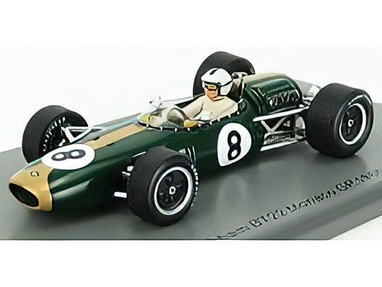 BRABHAM F1 BT22 N 8 MONACO GP 1966 D.HULME - GREEN  /SPARK  1/43 ミニカー