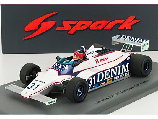 OSELLA - F1 FAIB DENIM N 31 BELGIUM GP 1981 P.GHINZANI - WHITE BLUE  /SPARK  1/43 ミニカー