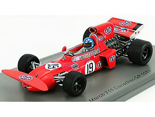 MARCH - F1 711 N 19 CANADIAN GP 1971 M.BEUTTLER - RED  /SPARK  1/43 ミニカー