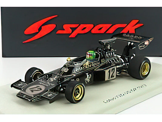 LOTUS F1 72D DENIM N 12 USA GP 1972 R.WISELL - BLACK GOLD  /SPARK  1/43 ミニカー