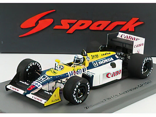 WILLIAMS - F1 FW11B N 5 AUSTRALIAN GP 1987 R.PATRESE - WHITE BLUE YELLOW  /SPARK 1/43 ミニカー