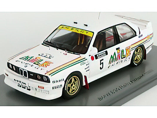 BMW 3-SERIES M3 (E30) N 5 RALLY 1000 LAKES 1988 A.VATANEN - B.BERGLUND - WHITE  /SPARK  1/43 ミニカー