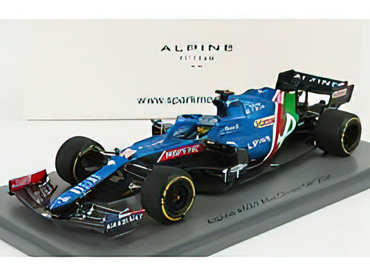 RENAULTルノー F1 A521 RENAULT E-TECH 20B TEAM ALPINE N 14 8th ABU DHABI GP 2021 FERNANDO ALONSO - BLUE MET RED WHITE  /SPARK  1/43 ミニカー