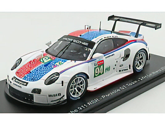 PORSCHEポルシェ 911 991 RSR 4.0- FLAT-6 TEAM PORSCHE GT N 94 24h LE MANS 2019 S.MULLER - M.JAMINET - D.OLSEN - WHITE  /SPARK  1/43 ミニカー