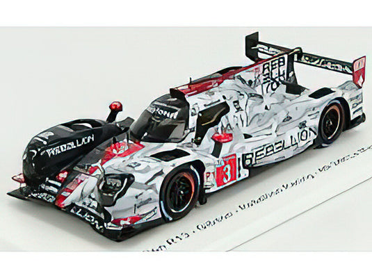 REBELLION - R13 4.5L V8 GIBSON TEAM REBELLION RACING N 3 4th 24h LE MANS 2020 N.BERTHON - L.DELETRAZ - R.DUMAS - BLACK RED  /SPARK  1/43 ミニカー