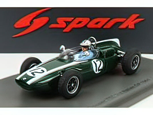 COOPER - F1 T55 N 12 3rd ITALY GP 1961 B.McLARENマクラーレン - GREEN WHITE /Sparkスパーク 1/43 ミニカー