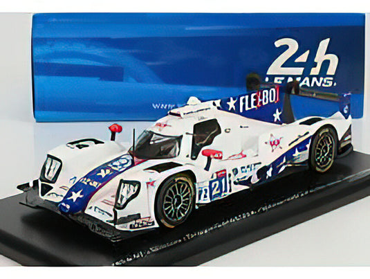 ORECA - GIBSON 07 GK428 4.2L V8 TEAM DRAGONSPEED USA N 21 24h LE MANS 2021 H.HEDMAN - B.HANLEY - J.P.MONTOYA - WHITE LIGHT BLUE  /SPARK  1/43 ミニカー