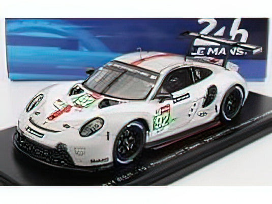 PORSCHEポルシェ 911 991-2 RSR-19 4.2L TEAM PORSCHE GT N 92 24h LE MANS 2021 M.CHRISTENSEN - K.ESTRE - N.JANI - WHITE GREY RED /Sparkスパーク 1/43ミニカー