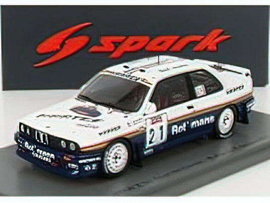 BMW - 3-SERIES (E30) N 21 RALLY TOUR DE CORSE 1989 P.BERNARDINI - J.BERNARDINI - WHITE BLUE /Sparkスパーク 1/43 ミニカー