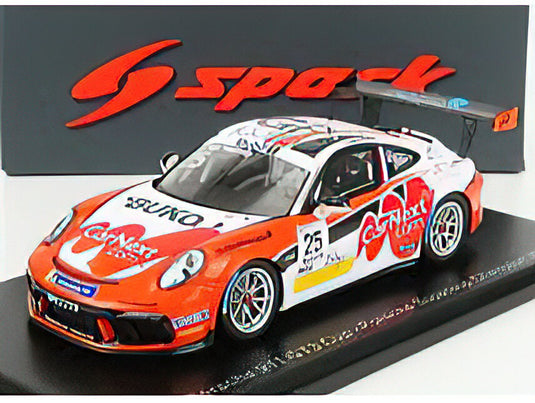 PORSCHEポルシェ 911 991-2 GT3 CUP N 11 PORSCHE CARRERA SUPERCUP CHAMPION 2020 L.TEN VOORDE - WHITE RED  /SPARK  1/43 ミニカー