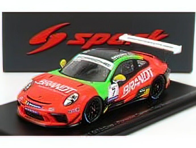 PORSCHEポルシェ 911 991 GT3 CUP N 7 PORSCHE CARRERA CUP BRAZIL CHAMPION 2021 MIGUEL PALUDO - ORANGE GREEN BLACK /Sparkスパーク 1/43 ミニカー