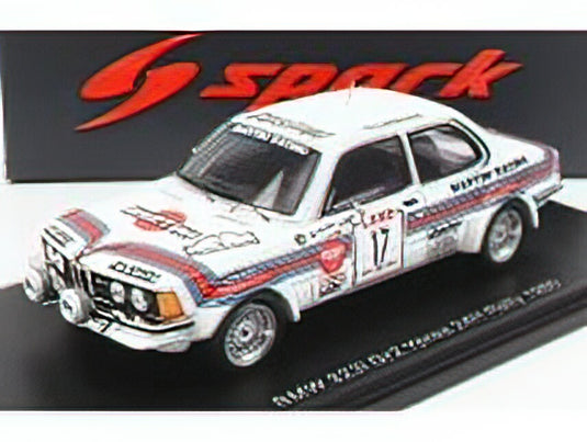 BMW - 3-SERIES 323i MARTINI N 17 24h RALLY YPRES 1980 H.DELBAR - W.LUX - WHITE RED BLUE /Sparkスパーク 1/43 ミニカー