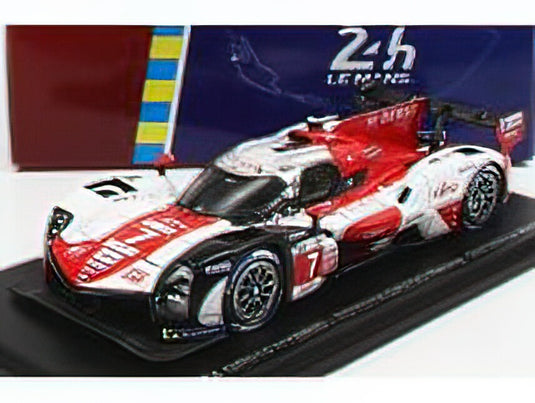 TOYOTA - GR010 3.5L TURBO HYBRID V6 TEAM TOYOTA GAZOO RACING N 7 2nd 24h LE MANS 2022 M.CONWAY - K.KOBAYASHI - J.M.LOPEZ - WHITE RED GREY /Sparkスパーク 1/43 ミニカー