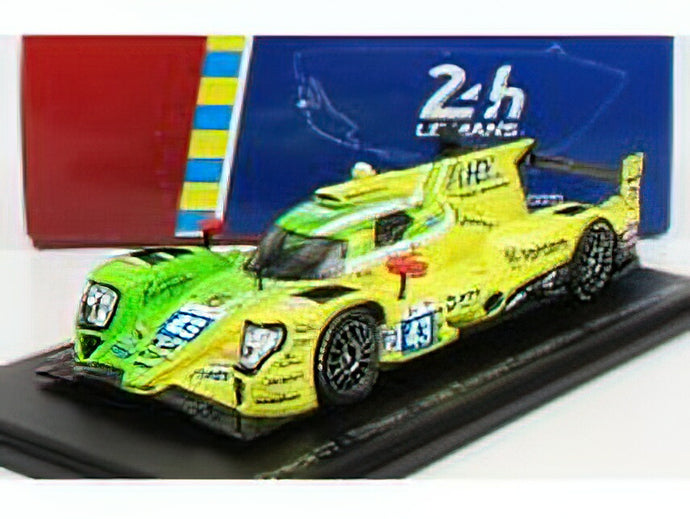 ORECA - GIBSON 07 GK428 4.2L V8 TEAM INTER EUROPOL COMPETITION N 43 24h LE MANS 2022 D.HEINEMEIER HANSSON - F.SCHERER - P.FITTIPALDI - LIGHT GREEN YELLOW /Sparkスパーク 1/43 ミニカー