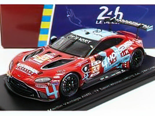ASTON MARTIN - VANTAGE AMR 4.0L TURBO V8 TEAM TF SPORT N 33 WINNER LMGTE AM CLASS 24h LE MANS 2022 B.KEATING - H.CHAVES - M.SORENSEN - RED LIGHT BLUE /Sparkスパーク 1/43 ミニカー
