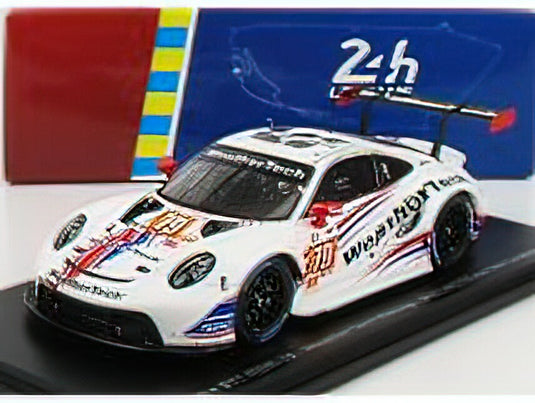 PORSCHEポルシェ 911 991 RSR-19 4.2L TEAM WEATHERTECH RACING N 79 2nd LMGTE AM CLASS 24h LE MANS 2022 C.MACNEIL - J.ANDLAUER - T.MERRIL - WHITE /Sparkスパーク 1/43 ミニカー