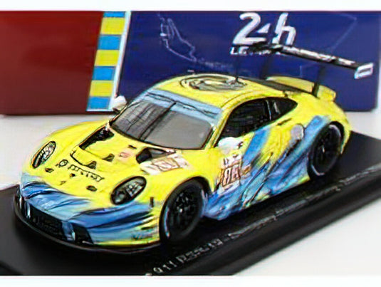 PORSCHEポルシェ911 991 RSR-19 4.2L TEAM DEMPSEY PROTON RACING N 88 24h LE MANS 2022 F.POORDAD - M.ROOT - J.HEYLEN - YELLOW LIGHT BLUE /SPARK 1/43 ミニカー