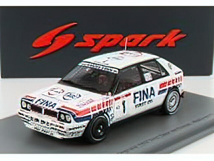 LANCIA - DELTA HF INTEGRALE 16V FINA N 1 2nd RALLY TOUR DE CORSE 1991 D.AURIOL - B.OCCELLI - WHITE RED BLUE /Sparkスパーク 1/43 ミニカー
