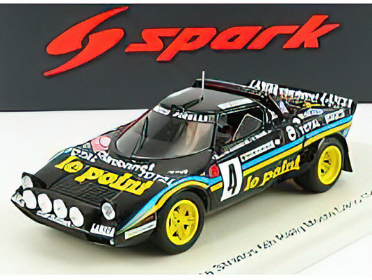 LANCIA STRATOSランチアストラトス N 4 6th RALLY MONTECARLO 1981 B.DARNICHE - A.MAHE -  BLACK YELLOW /SPARK 1/43 ミニカー