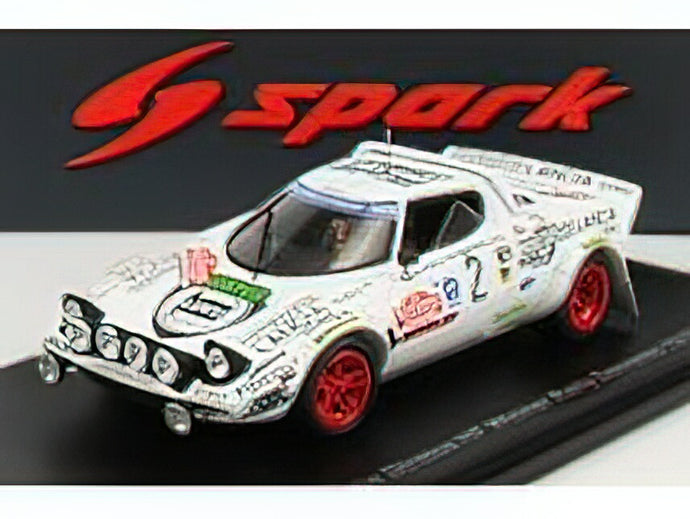 LANCIA - STRATOS HF N 2 WINNER RALLY SANREMO 1979 M.MANNINI - TONY - WHITE /Sparkスパーク 1/43 ミニカー