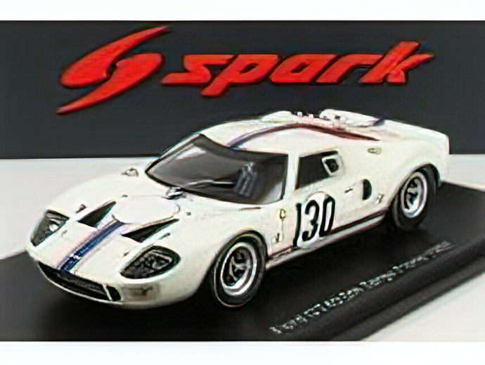 FORD USA - GT40 MKIV 7.0L V8 N 130 TARGA FLORIO 1967 H.GREDER - J.M.GIORGI - WHITE /Sparkスパーク 1/43 ミニカー