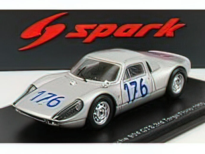 PORSCHEポルシェ 904 GTS N 176 3rd TARGA FLORIO 1965 U.MAGLIOLI - H.LINGE - SILVER /Sparkスパーク 1/43 ミニカー
