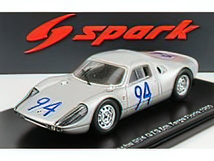 PORSCHEポルシェ 904 GTS N 94 5th TARGA FLORIO 1965 A.PUCCI - G.KLASS - SILVER /Sparkスパーク 1/43 ミニカー
