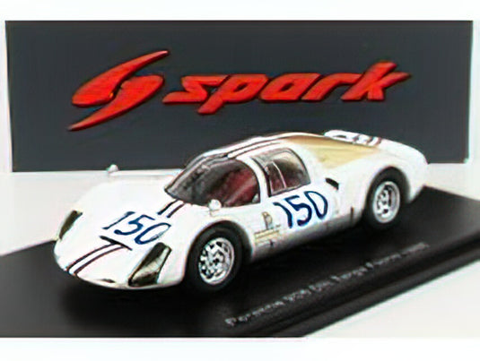 PORSCHEポルシェ 906 N 150 5th TARGA FLORIO 1966 C.BOURILLOT - U.MAGLIOLI - WHITE /Sparkスパーク 1/43 ミニカー