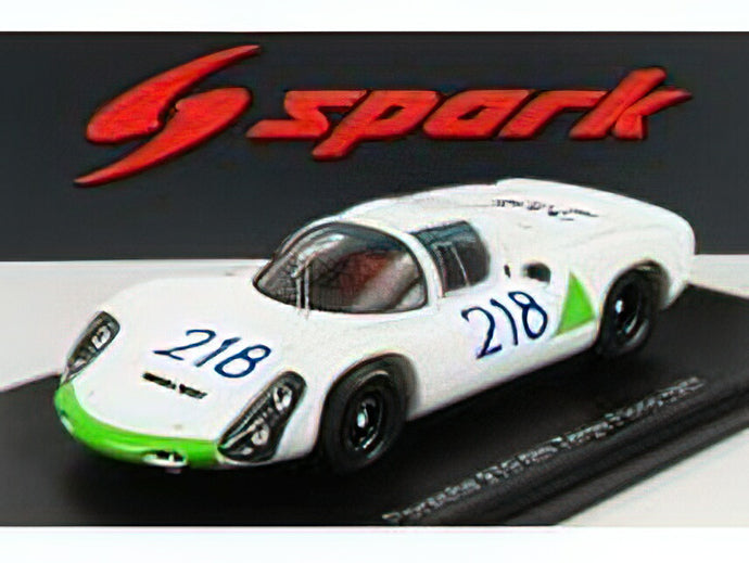 PORSCHEポルシェ 910 N 218 6th TARGA FLORIO 1967 J.SIFFERT - H.HERRMANN - WHITE GREEN /Sparkスパーク 1/43 ミニカー