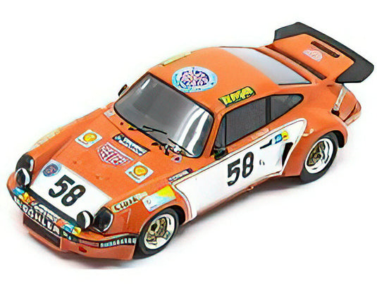 【予約】12月以降発売予定PORSCHE - 911 RSR 3.0 F6 TEAM ESCUDERIA MONTJUICH N 58 24h LE MANS 1974 C.HALDI - J.M.FERNANDEZ - J.M.SEGUIN - ORANGE WHITE /Spark 1/43 ミニカー