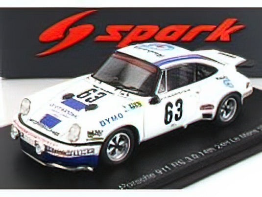 PORSCHEポルシェ911 RSR 3.0 F6 TEAM J.C.LAGNIEZ N 63 24h LE MANS 1974 J.C.LAGNIEZ - G.MEO - WHITE /SPARK 1/43 ミニカー
