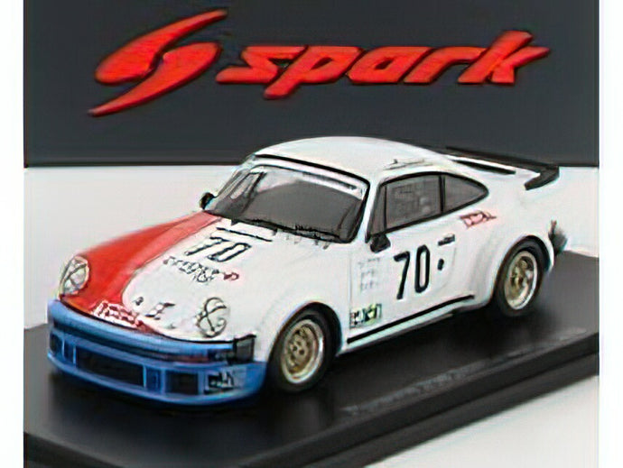 PORSCHEポルシェ 934 3.0L F6 TEAM BEURLYS N 70 24h LE MANS 1976 J.BLATON (BEURLYS) - N.FAURE - J.GOSS - WHITE RED BLUE /Sparkスパーク 1/43 ミニカー