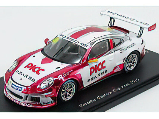 PORSCHEポルシェ 911 991 CARRERA TEAM PICC N 99 CARRERA CUP ASIA 2015 N.MENZEL - WHITE RED FLUO  /SPARK  1/43 ミニカー