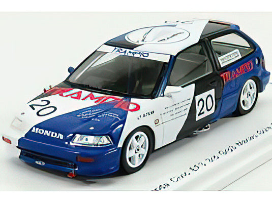 HONDA CIVICホンダシビック EF3 N 20 3rd GRP3 MACAU GUIA RACE 1990 TOMOHIKO TSUTSUMI - WHITE BLUE  /SPARK  1/43 ミニカー