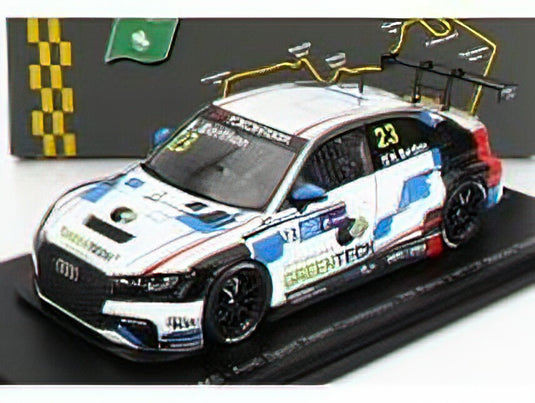 AUDI - A3 RS3 LMS TEAM AUDI SPORT N 23 7th RACE 2 WTCR MACAU GUIA 2018 N.BERTHON - WHITE BLACK /SPARK 1/43 ミニカー