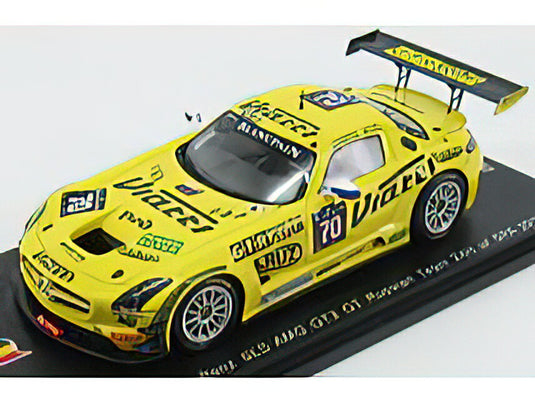 MERCEDES BENZ - SLS AMG GT3 TEAM GT RUSSIAN N 70 24h SPA 2015 A.KARACHEV - C.BOUCHUT - K.HEYER - YELLOW  /SPARK  1/43 ミニカー
