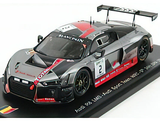AUDIアウディ R8 LMS TEAM AUDI SPORT TEAM WRT N 2 5th 24h SPA 2017 C.DE PHILIPPI - C.MILES - F.VERVISH - SILVER BLACK  /SPARK  1/43 ミニカー